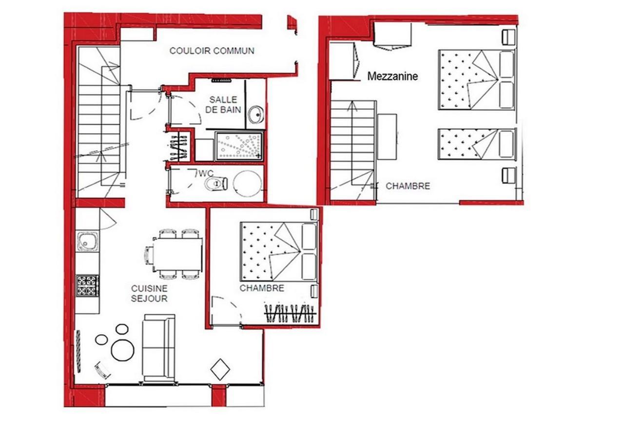 Appartement Duplex Au Centre De Lanslebourg Eksteriør bilde